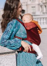 Load image into Gallery viewer, Bordeaux Velvet Baby Carrier