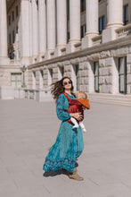 Load image into Gallery viewer, Bordeaux Velvet Baby Carrier